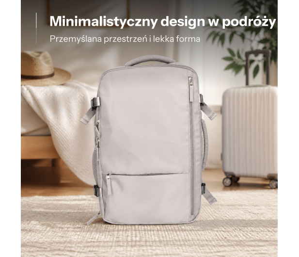ExtraLink Black Forest by KM03 Szary podręczny kabinowy + kosmetyczka - 1570051 - zdjęcie 7